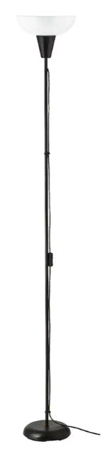 TAGARP Floor uplighter, black/white