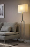 UPPVIND IKEA Floor lamp- nickel plated/white 150 cm