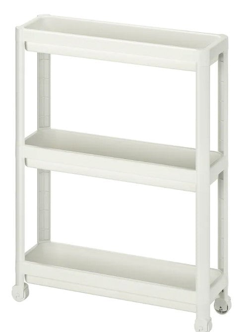 VESKEN Trolley, white, 54x18x71 cm