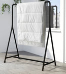 TURBO Clothes rack, in/outdoor, black, 117x59 cm