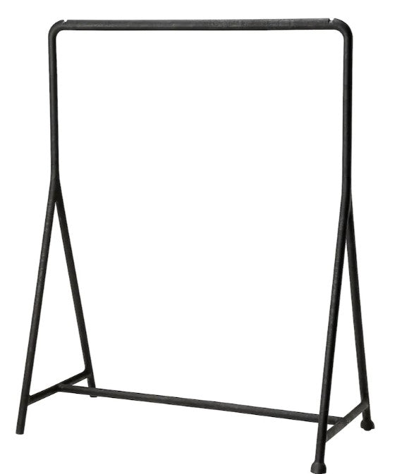 TURBO Clothes rack, in/outdoor, black, 117x59 cm