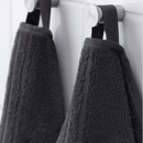 VAGSJON towel, dark grey, 100x150 cm