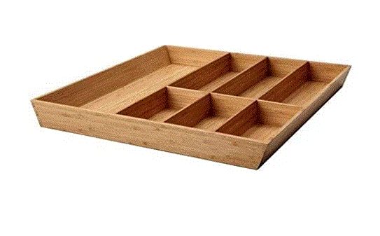 VARIERA cutlery tray bamboo, 52x50 cm