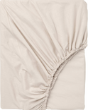 DVALA Fitted sheet, beige, 140x200 cm