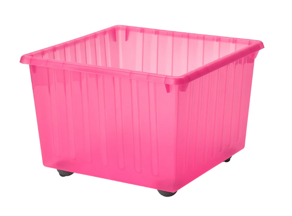 VESSLA storage crate with castors 39x39cm