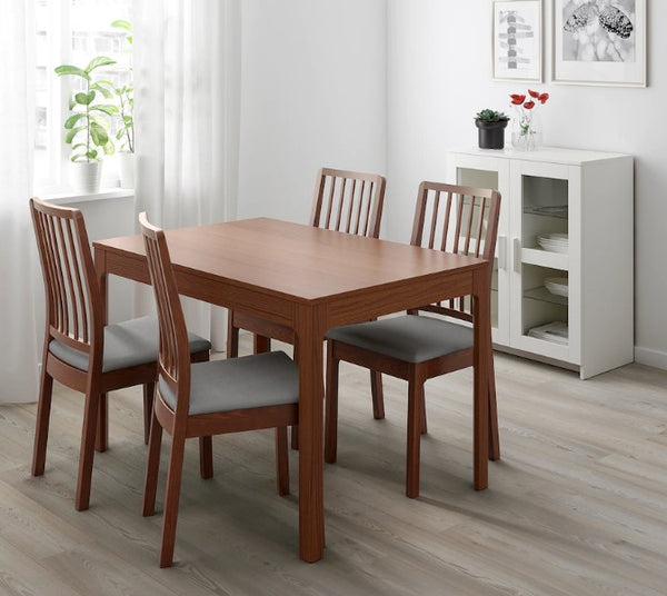 EKEDALEN Extendable table, brown, 120/180x80 cm