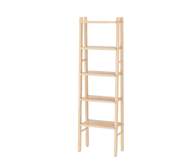 VILTO Shelving unit, birch, 46x150 cm