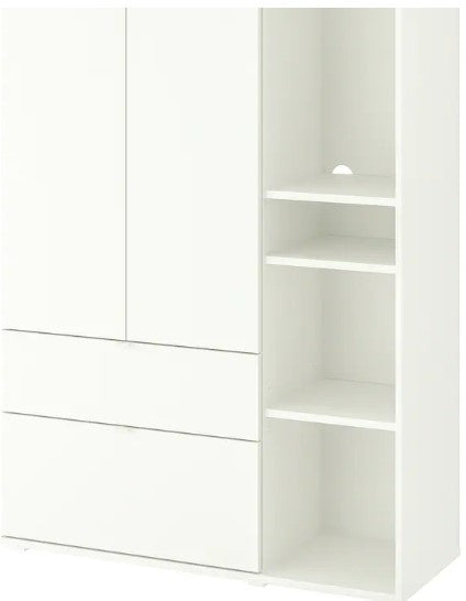 VIHALS Storage unit, white, 105x37x140 cm