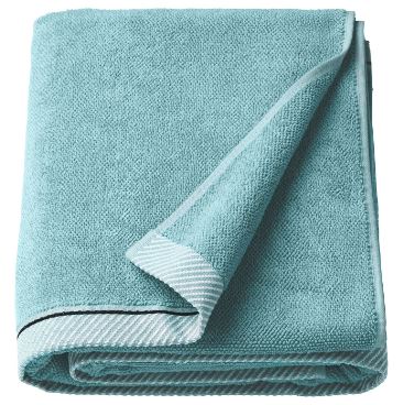 VIKFJARD IKEA Towel light blue, 100x150.