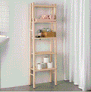 VILTO Shelving unit, birch, 46x150 cm