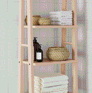 VILTO Shelving unit, birch, 46x150 cm