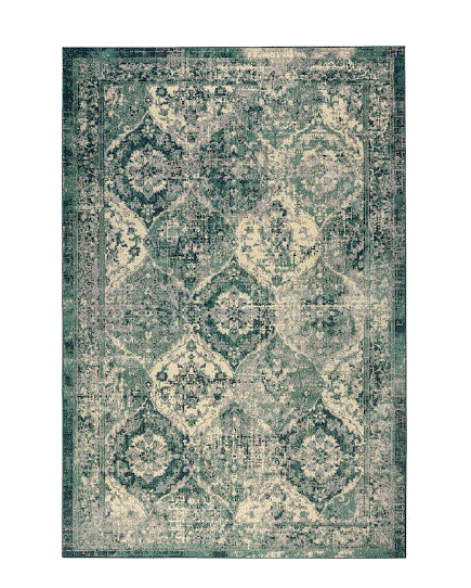 VONSBAK Rug, green low pile, 200x300