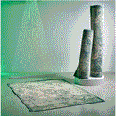 VONSBAK Rug, green low pile, 200x300