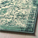 VONSBAK Rug, green low pile, 200x300